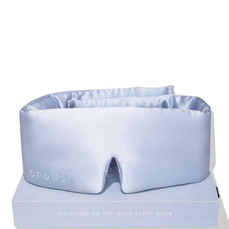 Drowsy Blue Belle Silk Sleep Mask - Luxury Sleep Mask Gift