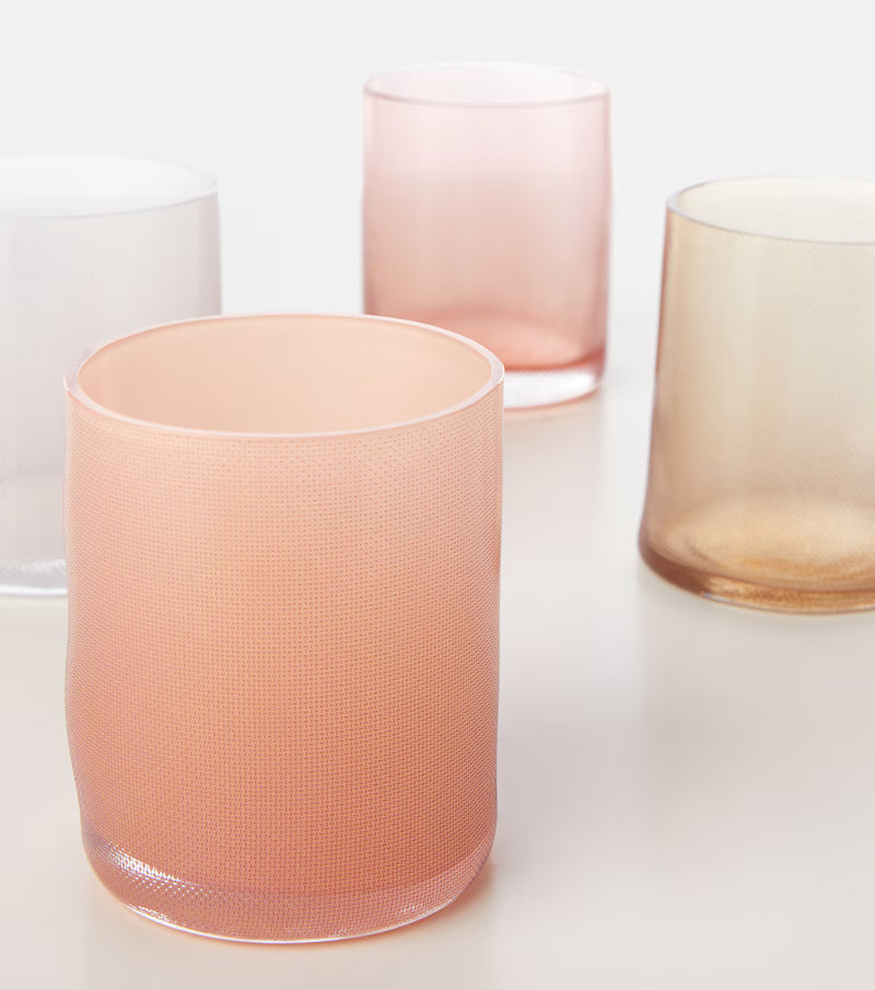 Milena Kling Raw Glass Tumblers – Set of 4