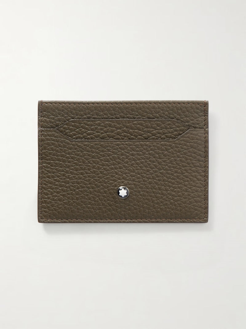 Mont Blanc Business Card Holder - Full-Grain Leather Cardholder