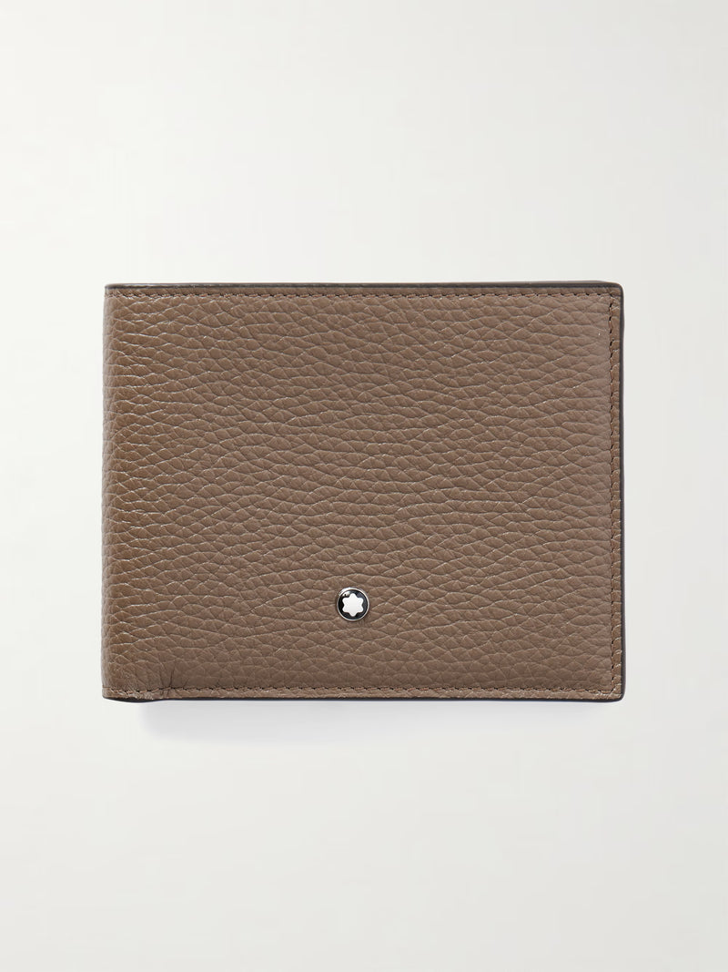 Montblanc Full-Grain Leather Wallet | Brown Calfskin | Snow Cap Emblem