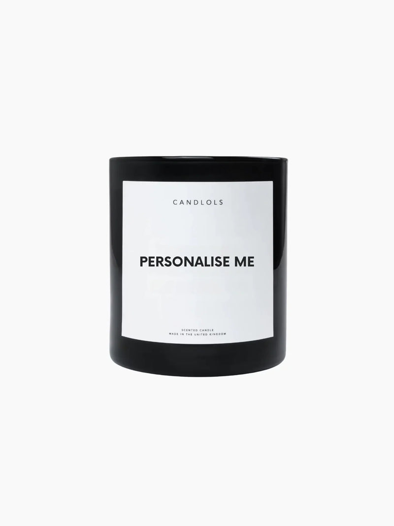 Personalised Soy & Coconut Wax Candle - Custom Message
