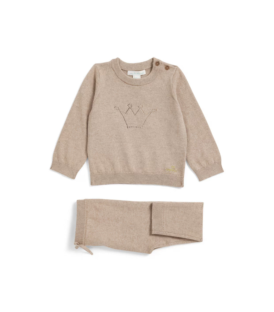 MARIE-CHANTAL Crown Sweater and Sweatpants Set (3-24 Months)