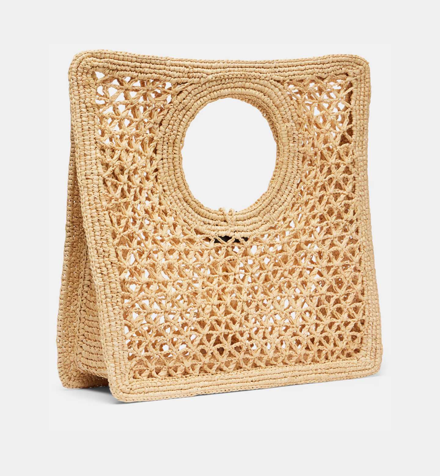 Jaquemus Spiaggia Small Raffia Tote Bag