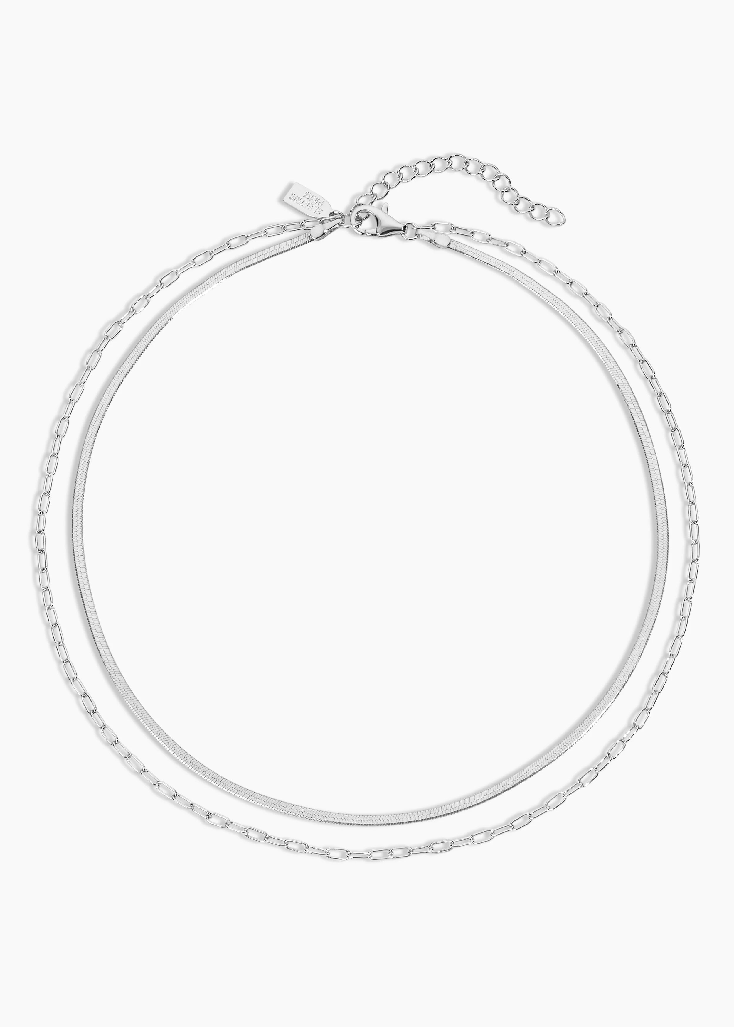 2 Chains Necklace - Layered Gold Chain