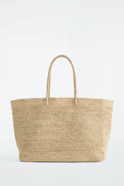 COS Oversized Hand-Woven Tote Bag - Raffia