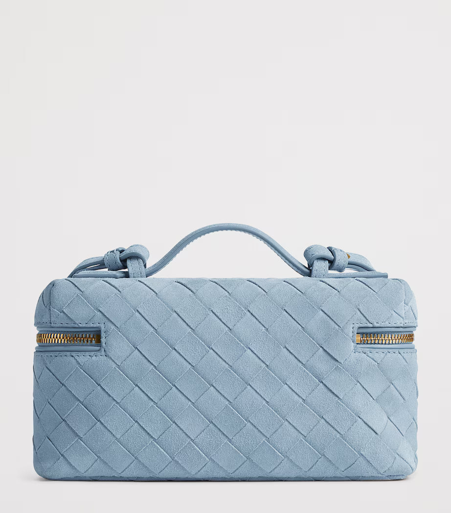 Bottega Veneta Suede Bang Bang Vanity Case Bag