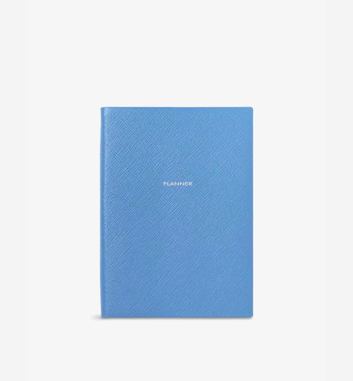 Smythson Blue Leather Soho Planner