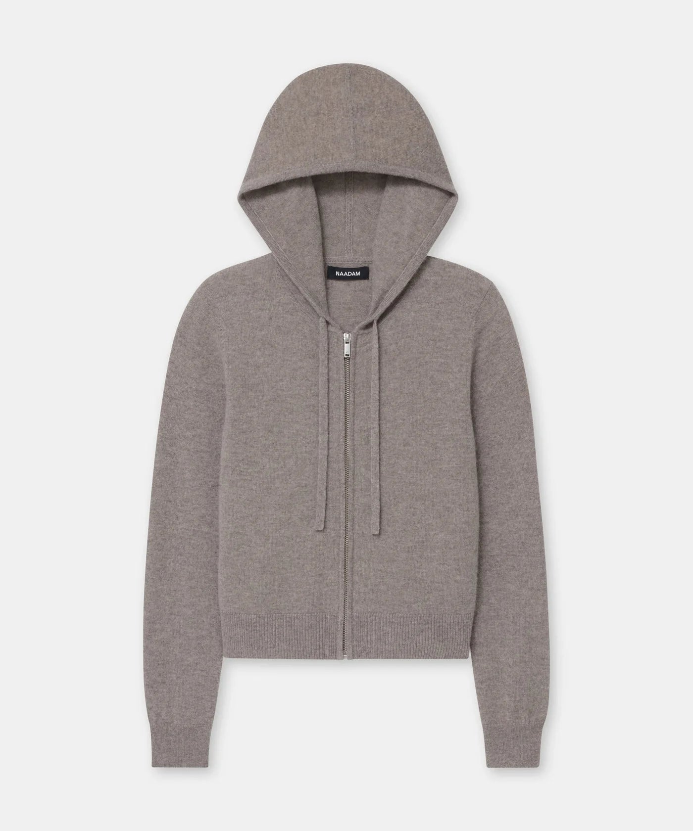 Cashmere zip up hoodie drawstring hood eco-friendly gift for mom