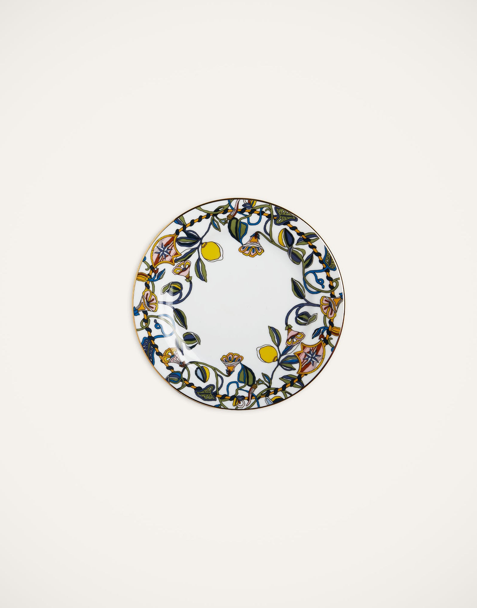 La DoubleJ Dessert Plates Set Of 2 Borboni White In Porcellain