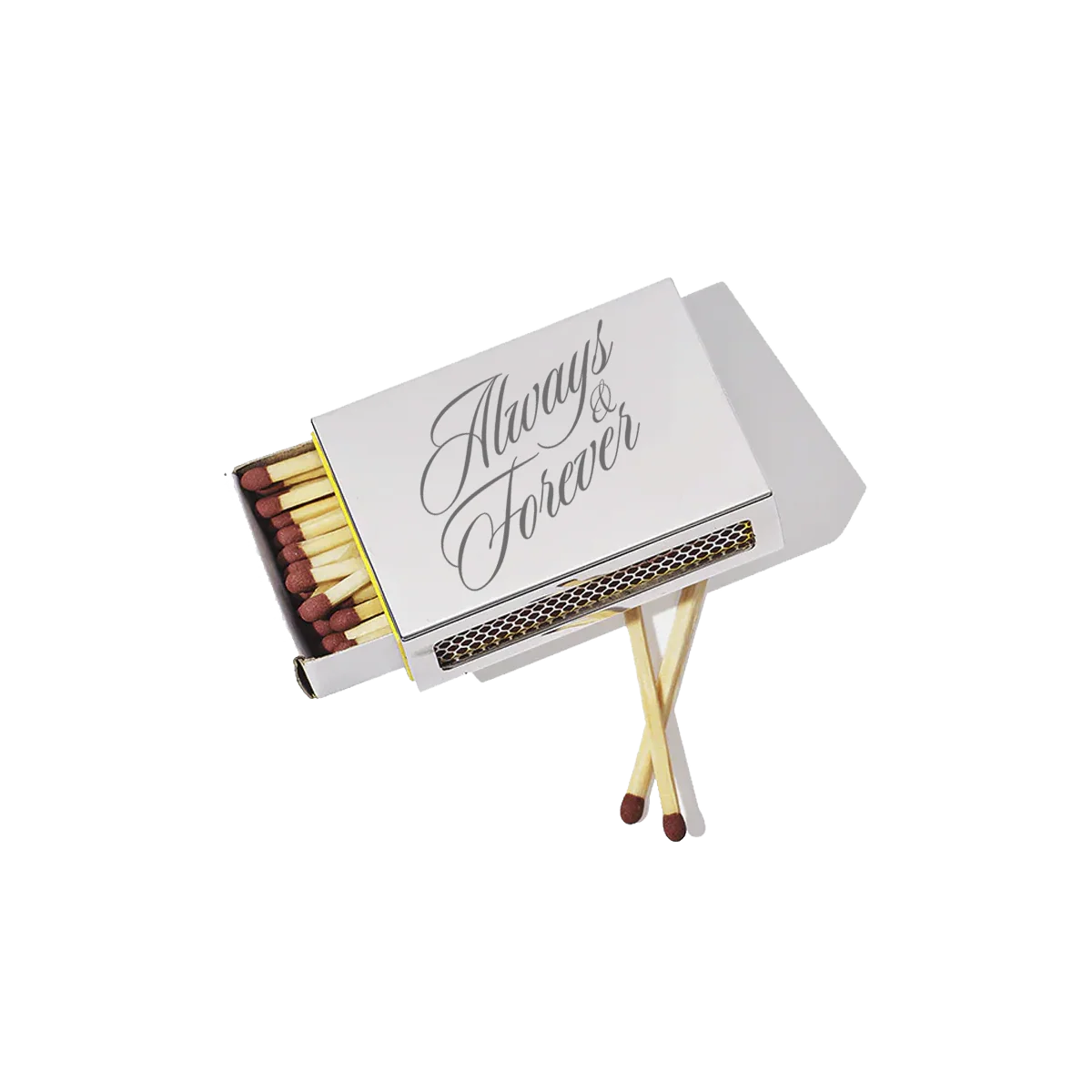 Handwritten silver matchbox thoughtful realtor closing gift for sellers