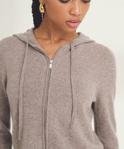 NAADAM cashmere cropped zip hoodie sustainable Mother's Day gift