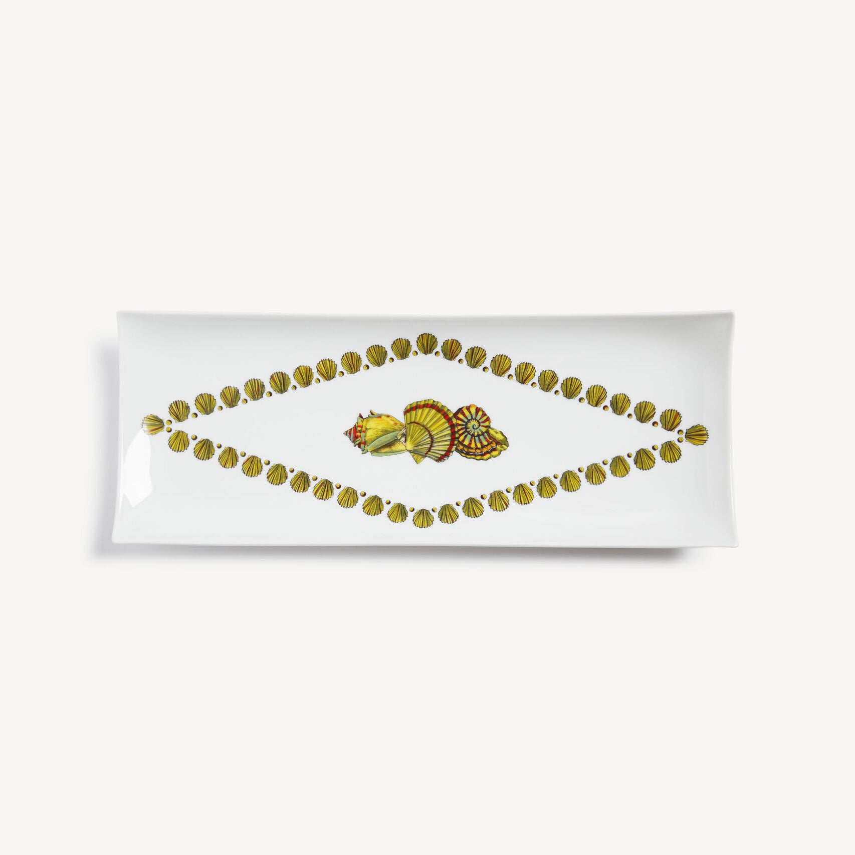 Fornasetti Rectangular Tray Giro di Conchiglie