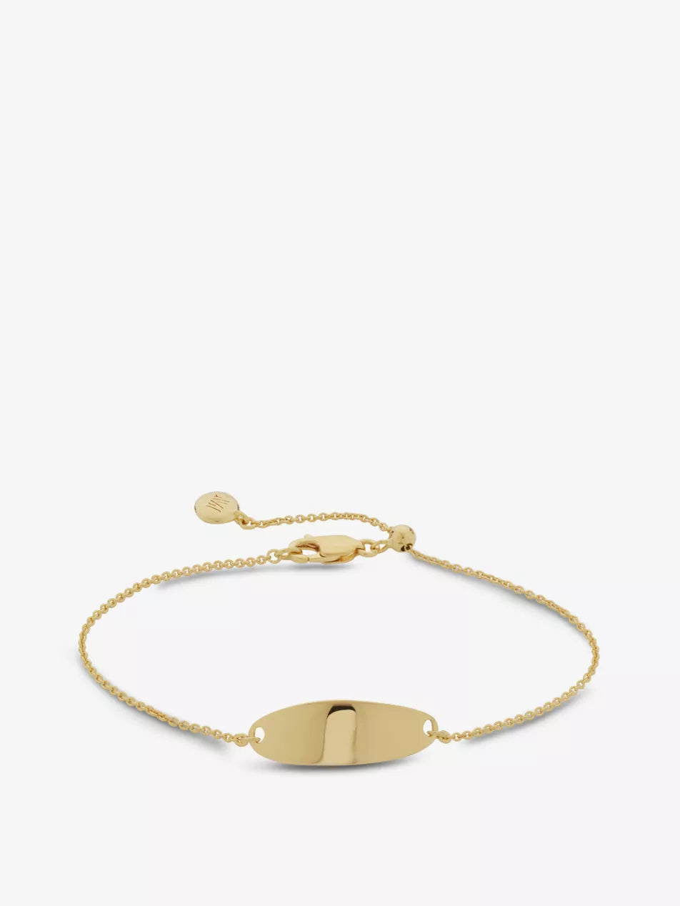 Monica Vinader Nura 18ct Yellow Gold-Plated Vermeil Sterling-Silver Bracelet