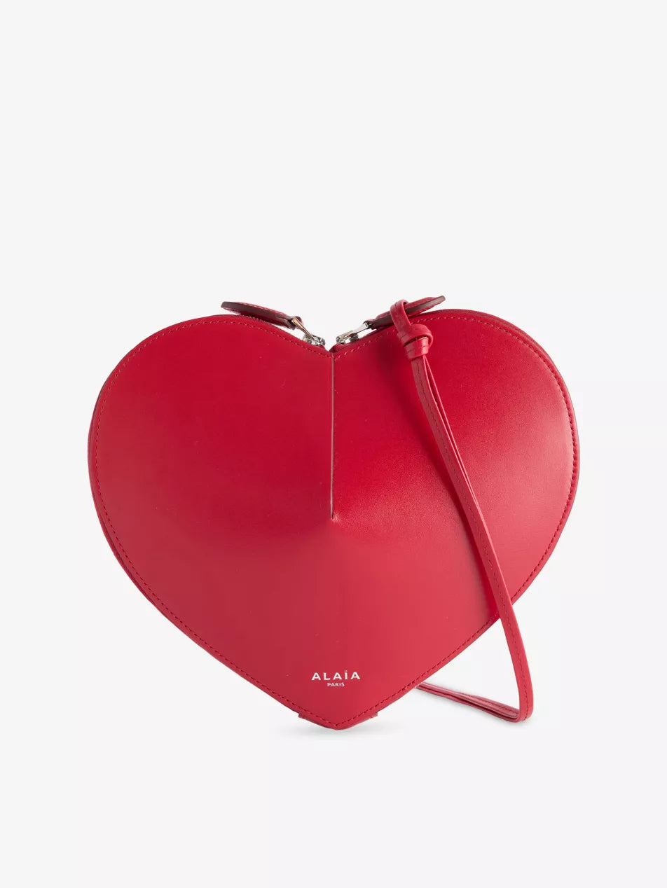 Alaïa Le Coeur Heart-Shaped Leather Cross-Body Bag