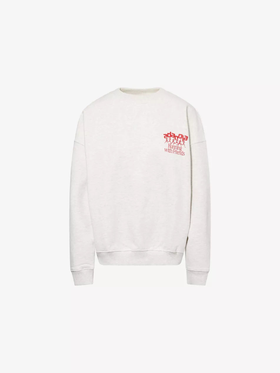 Adanola Runners Oversized Cotton-Jersey Sweatshirt
