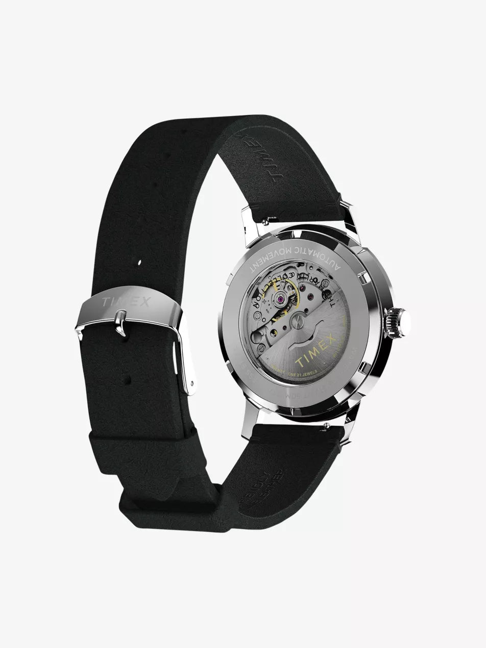 Timex Marlin Stainless-Steel and Leather Automatic Watch