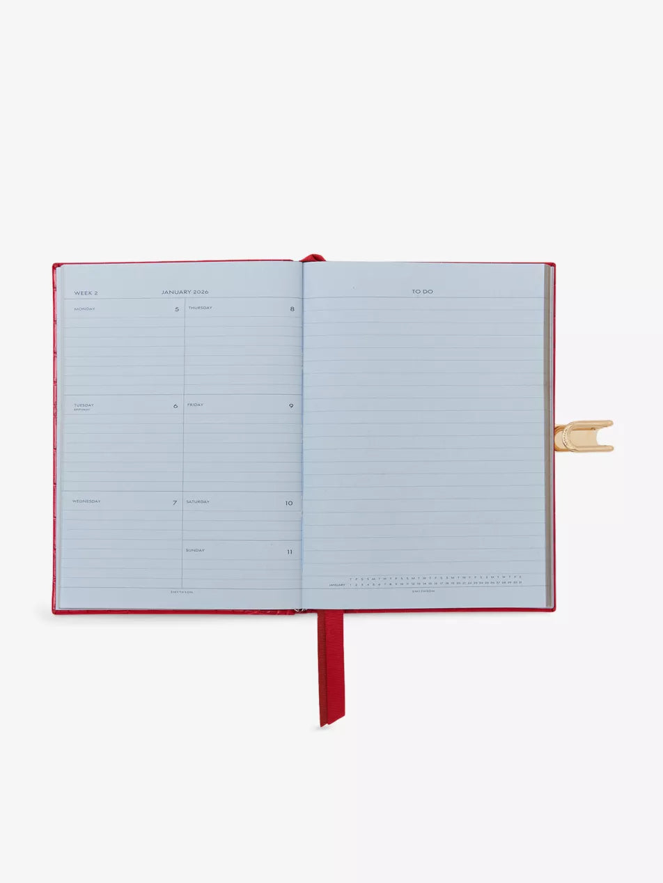 Smythson Soho Week-To-View Leather 2026 Diary