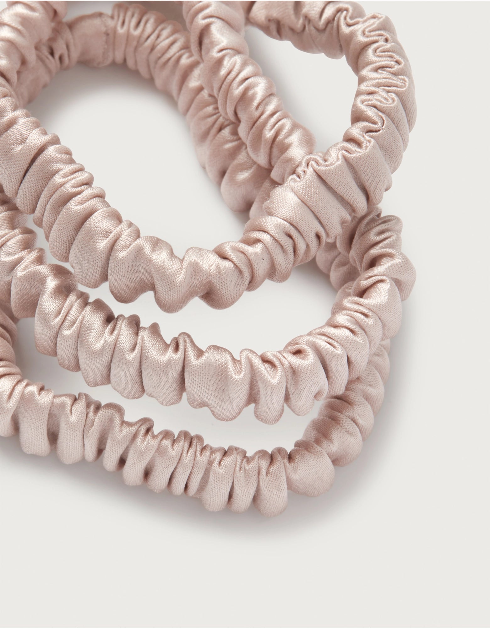 The White Company Silk Skinny Scrunchies