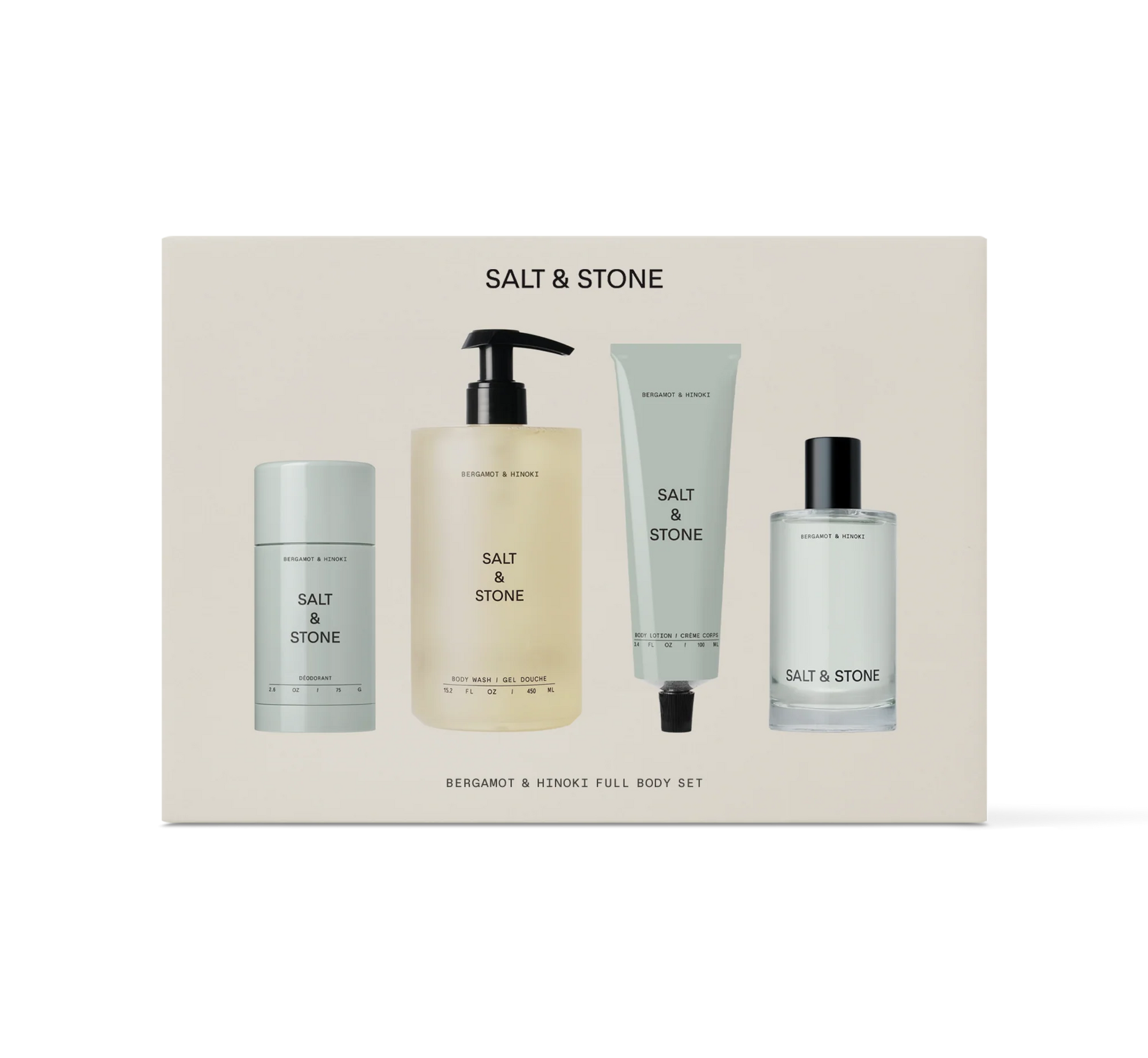 Salt & Stone Santal & Vetiver body wash 450ml with vitamin C and hyaluronic acid