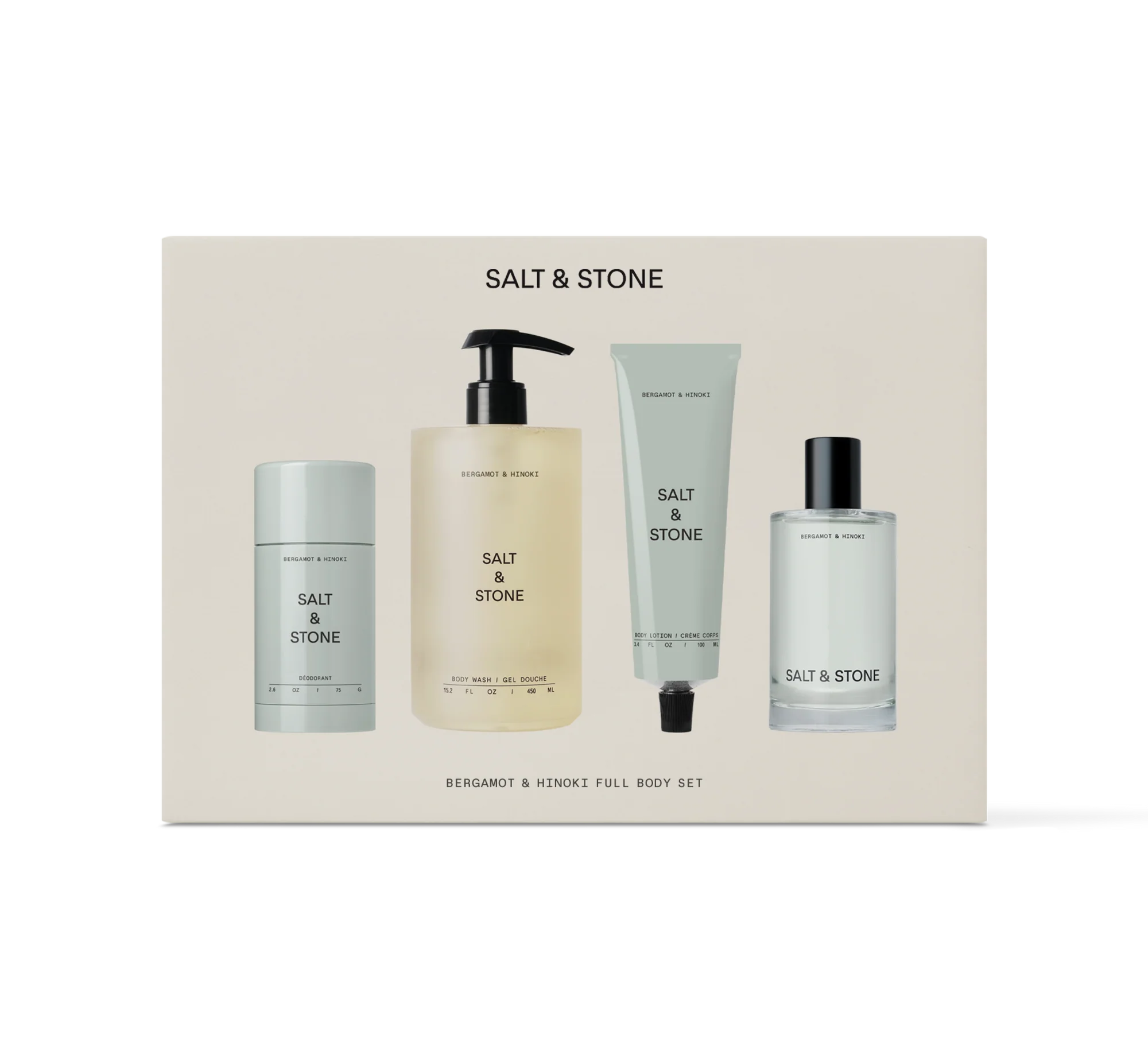 Salt & Stone Santal & Vetiver body wash 450ml with vitamin C and hyaluronic acid