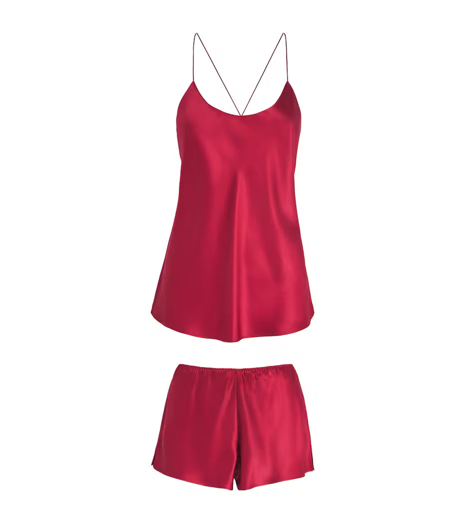 Silk Shorts Pyjamas - Olivia von Halle Gift