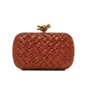 Bottega Veneta Red Knot Minaudière Clutch