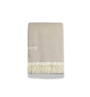 The British Blanket Company Clifton Herringbone Blanket (Bath Stone)