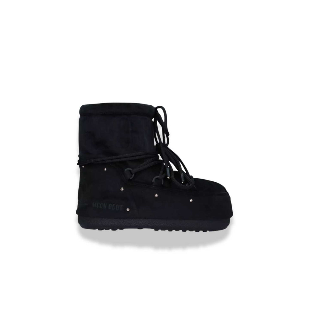 Moon Boot EVX Suede and Shearling Mules