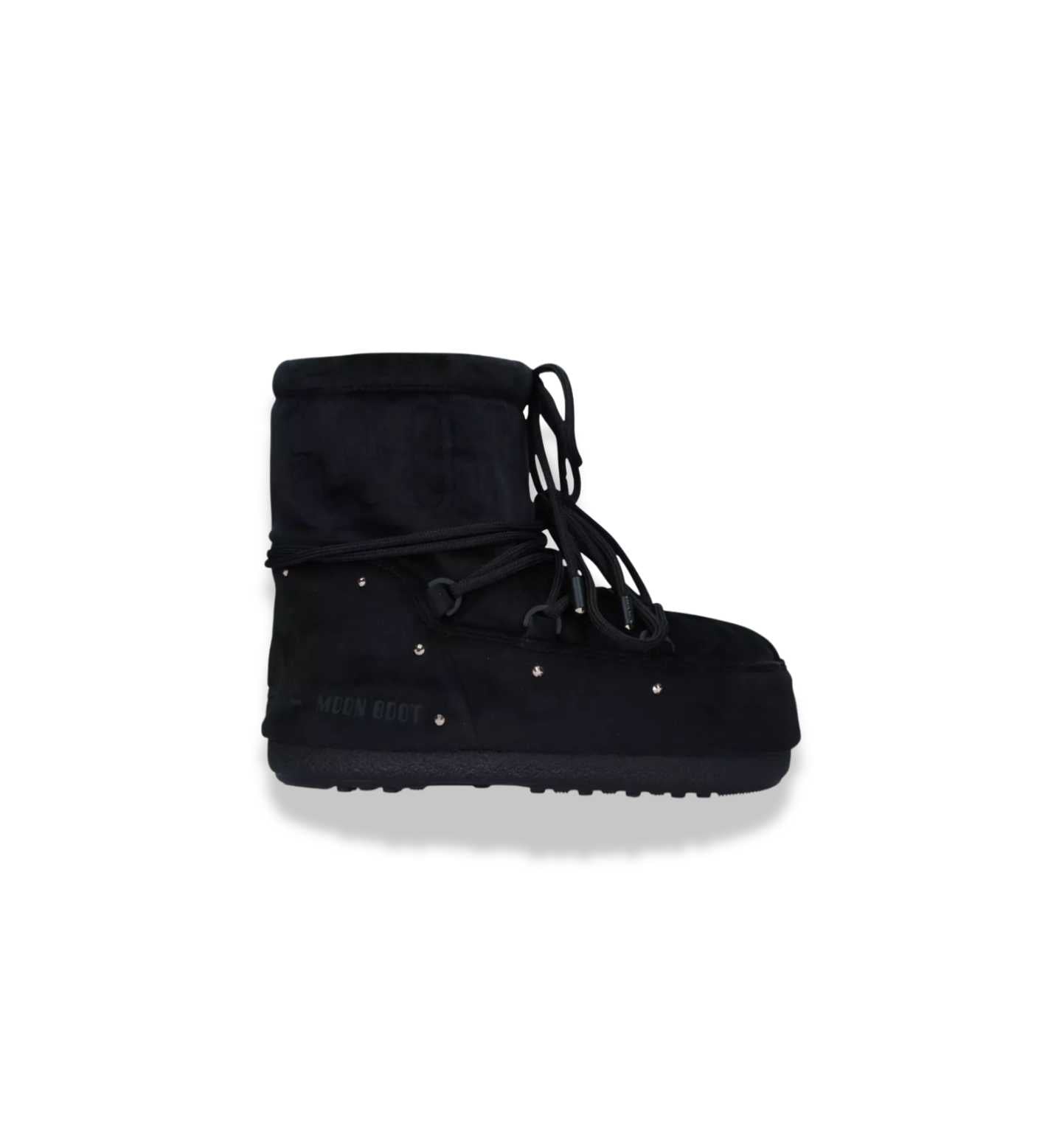 Moon Bootmars Lace-Up Velvet Ankle Boots