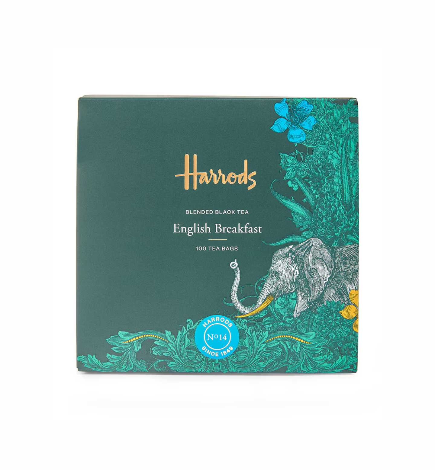 Harrods No. 14 English Breakfast Tea (100 Tea Bags)