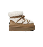 Ugg Shearling Lace Platform Boots