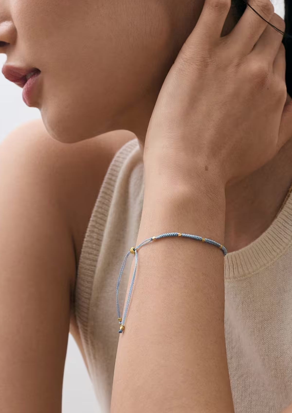 18ct Gold-Plated Biography Hope Woven Bracelet | Astel Clarke