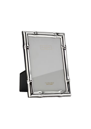 Wide Bamboo Silver Plated 5x7” Photo Frame