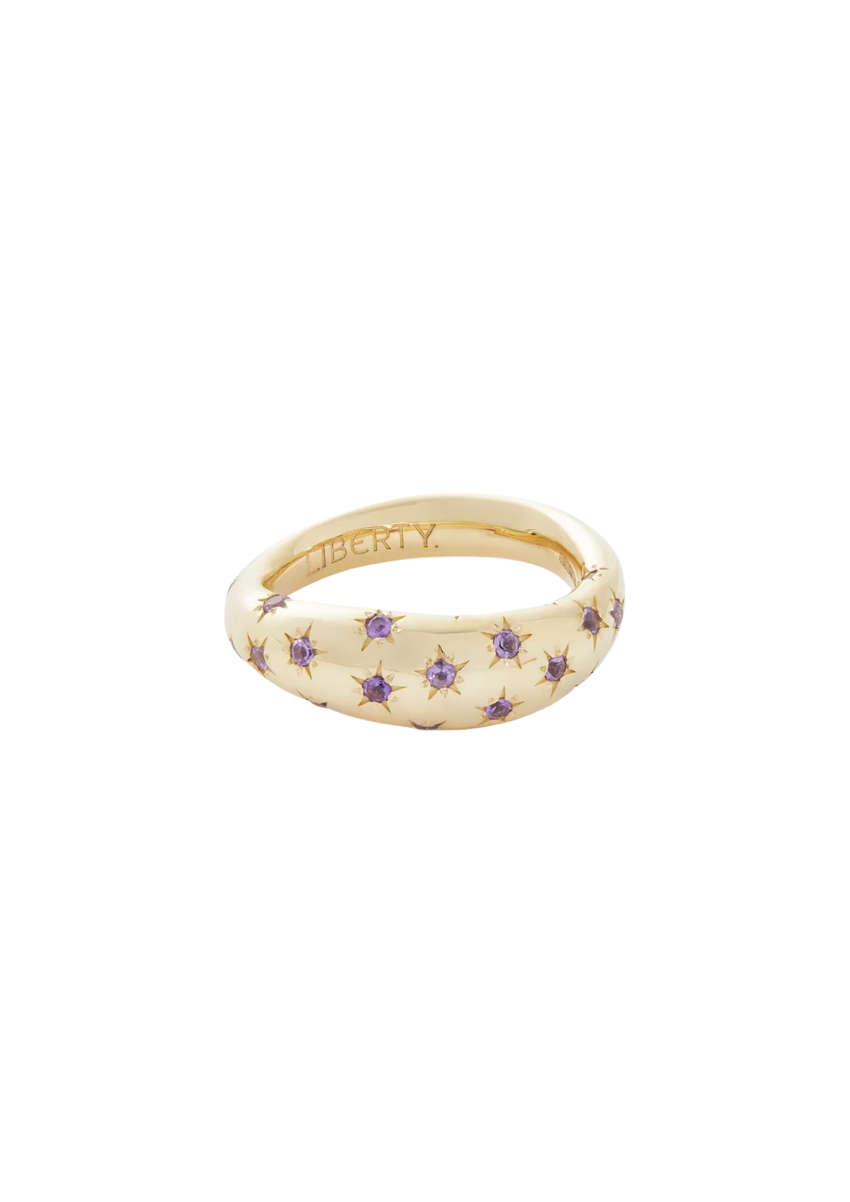 9ct Gold Ianthe Star Amethyst Ring