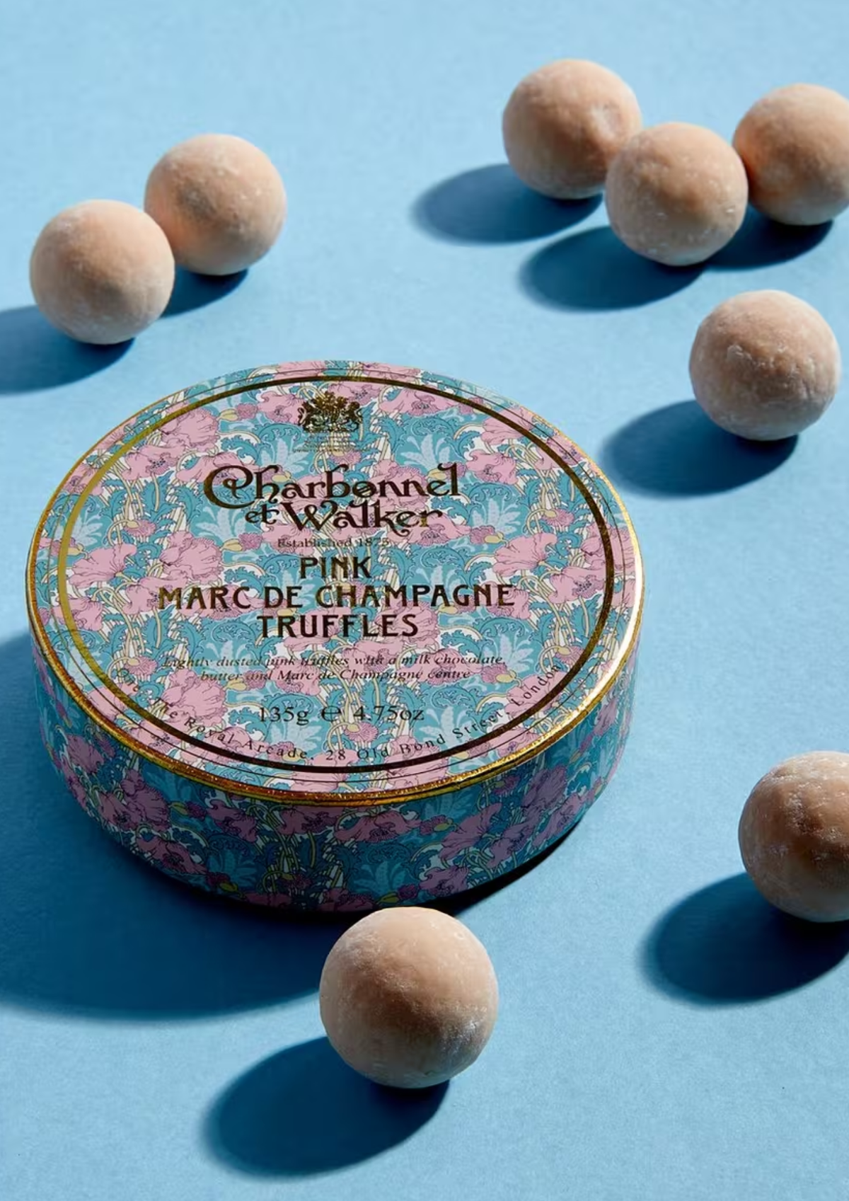 Liberty Print Pink Marc de Champagne Truffles