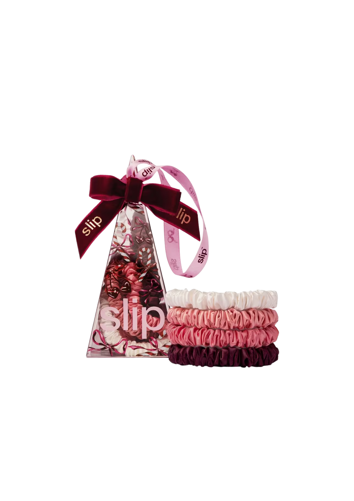 Candy Cane Skinny Scrunchie Ornament