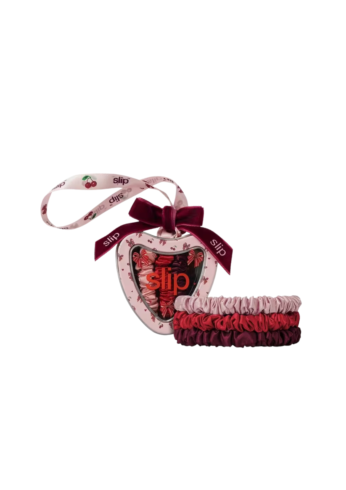 Emmie Silk Skinny Scrunchie Trio Ornament | Slip
