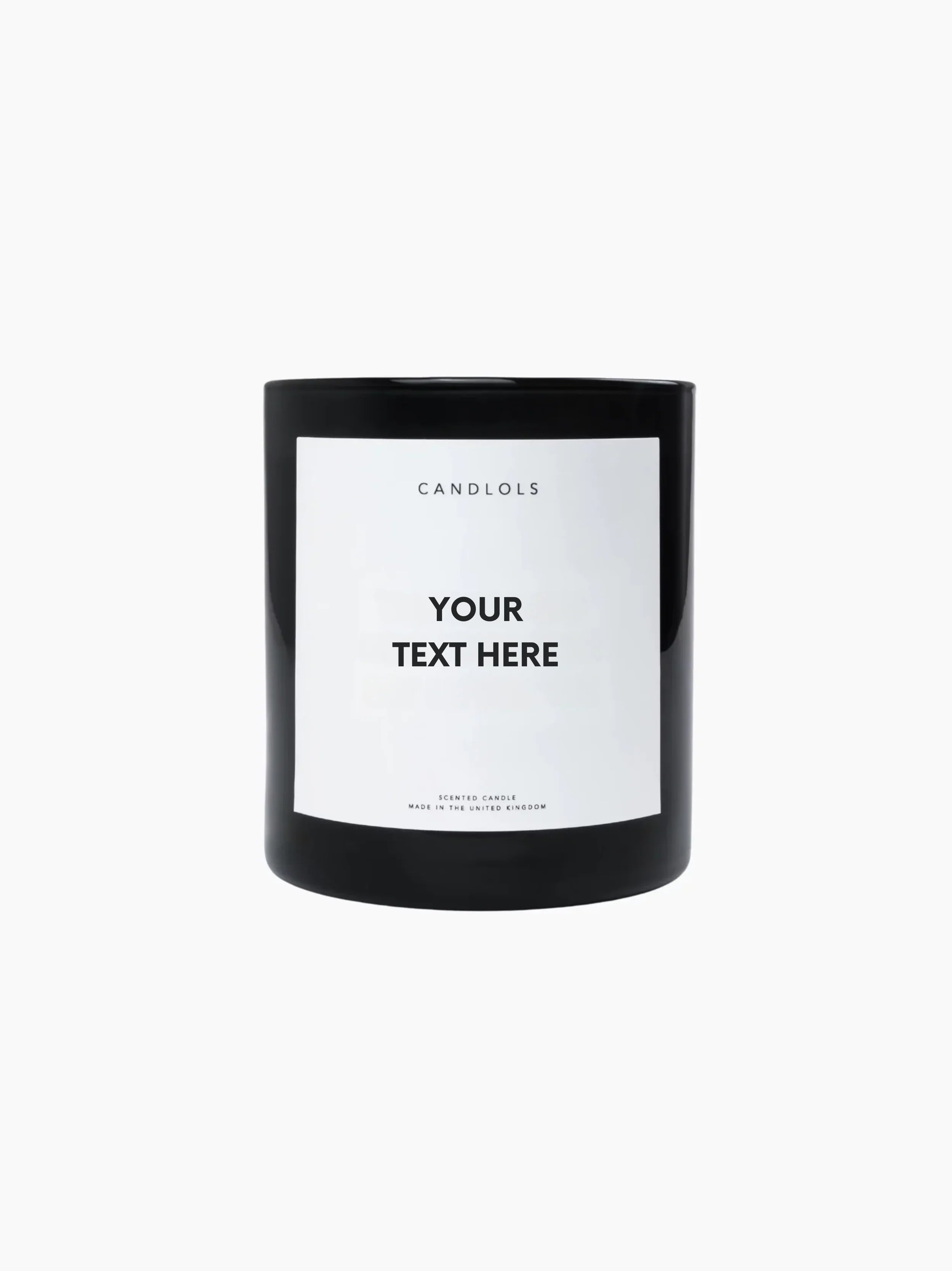 Personalised Soy & Coconut Wax Candle - Custom Message