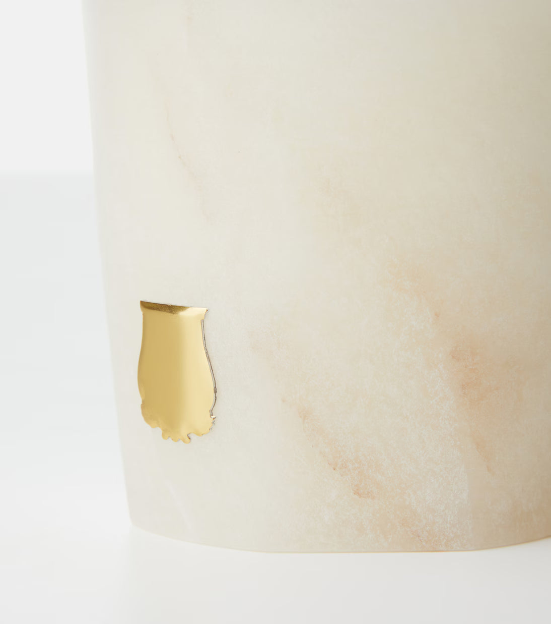 Cire Trudon Vesta alabaster scented candle in white on white background