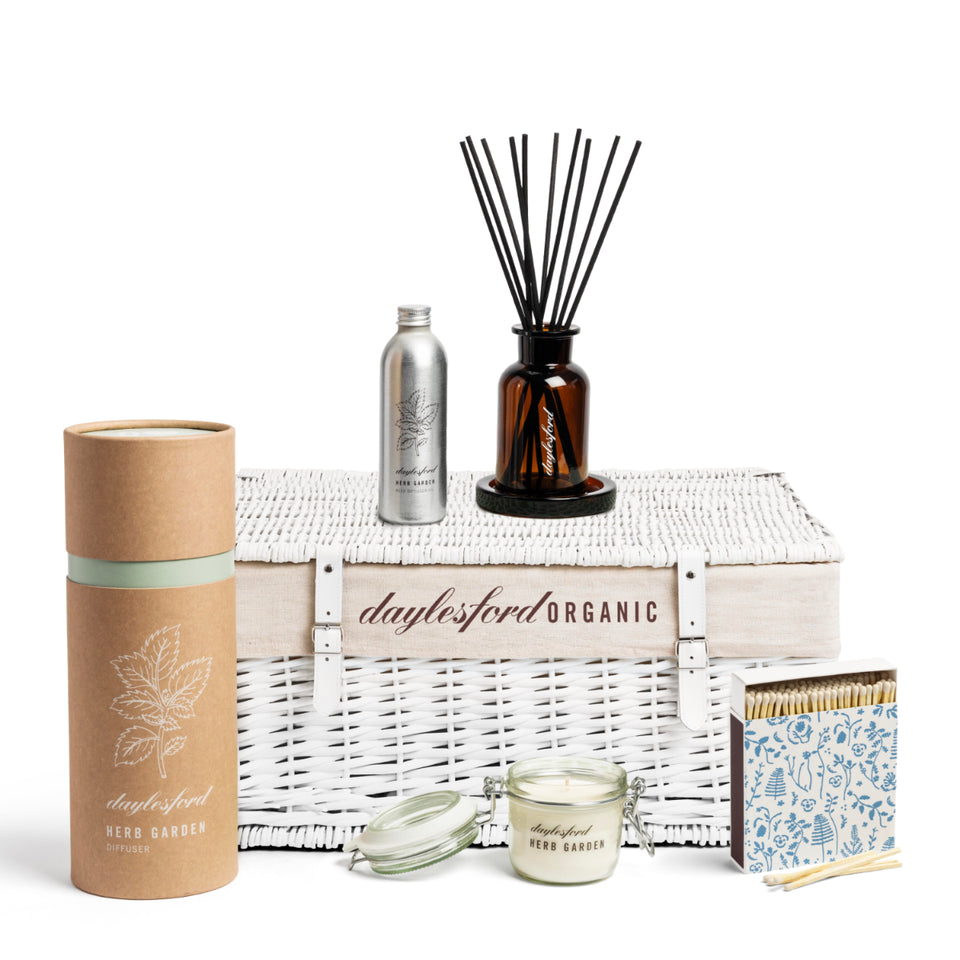 Daylesford Herb Garden Scented Home Hamper | Candle, Diffuser & Matches