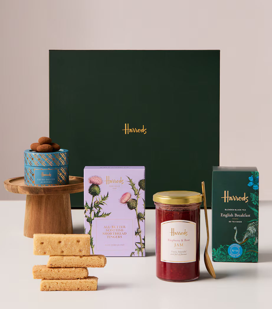 Harrods The Thank You Hamper | Biscuits, Snacks & Wicker Basket