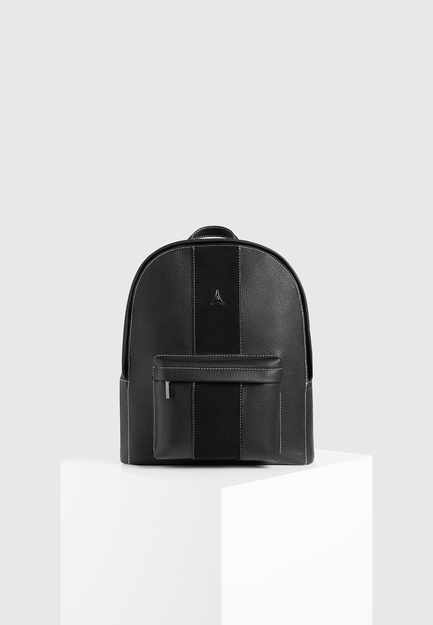 Manière De Voir Lyon – Suede Panel Backpack (Black)