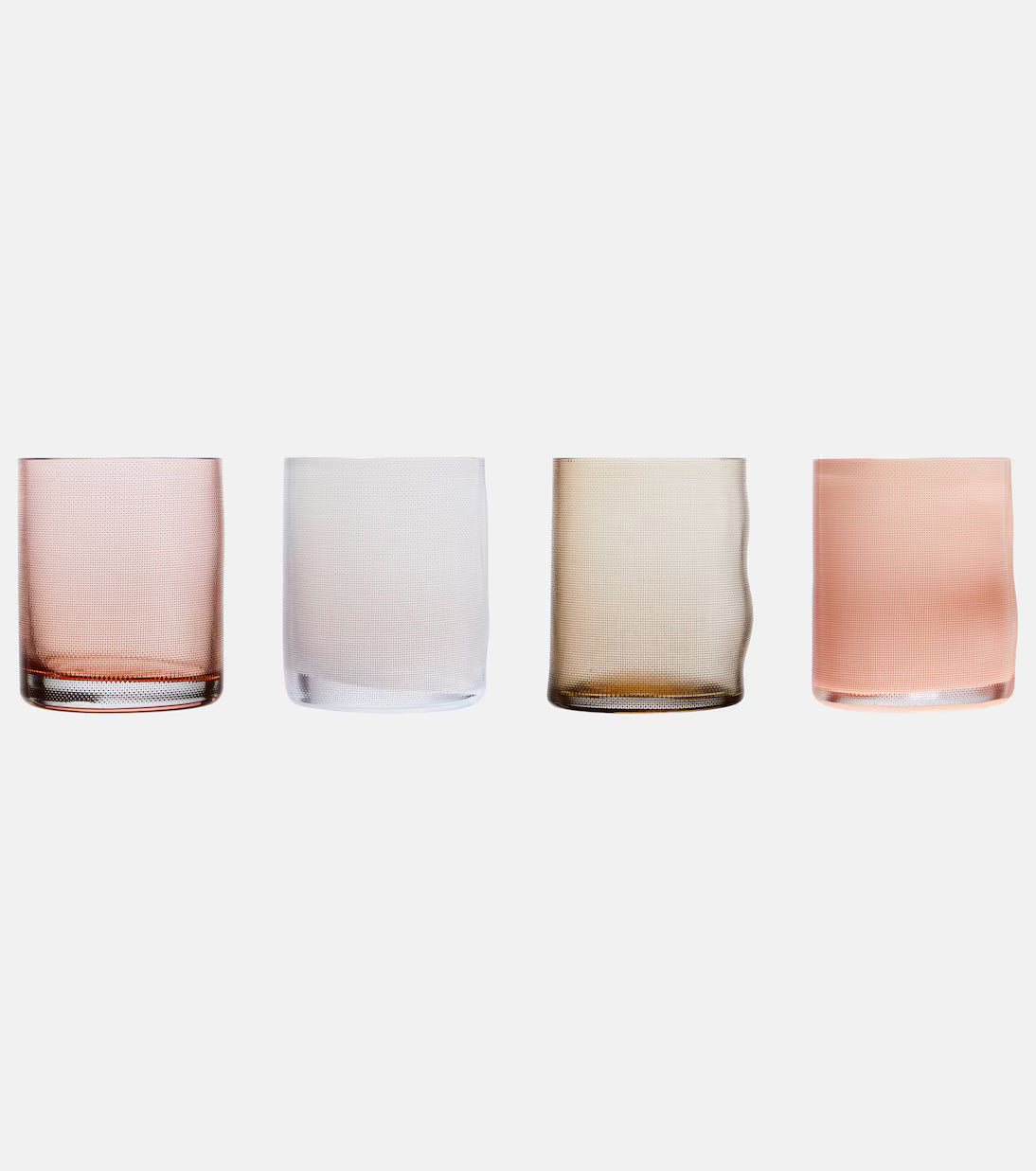 Milena Kling Raw Glass Tumblers – Set of 4