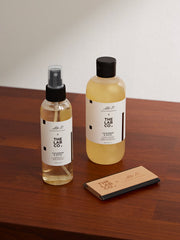 Mr P. and The Lab Co. cashmere and wool care kit with laundry mist detergent and comb