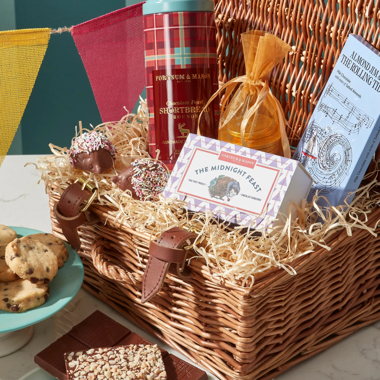 The Little Treasures Chocolate Hamper | Shortbread, Coins & Hedgehogs