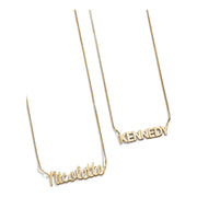 BaubleBar | 18K Gold Custom Nameplate Necklace