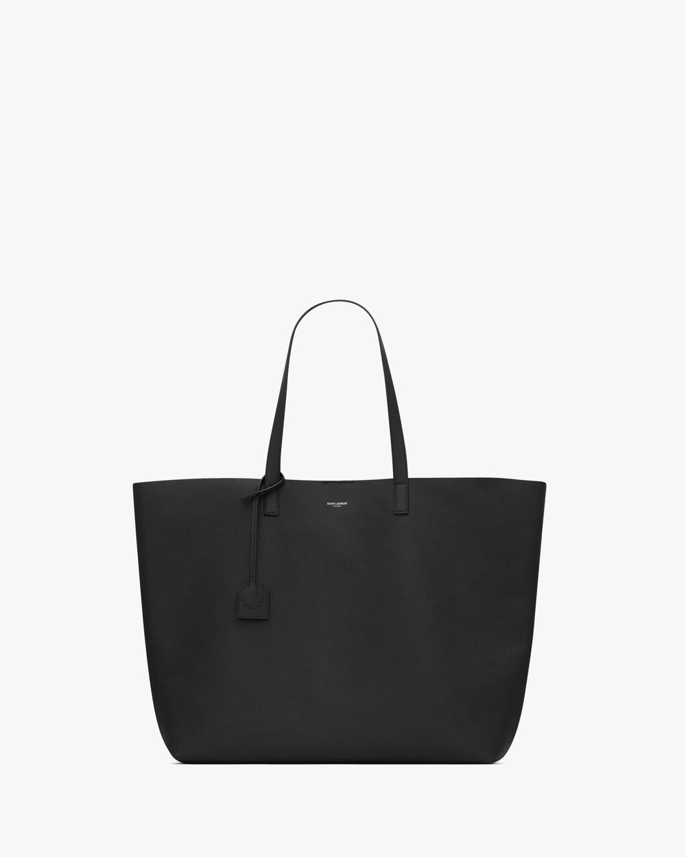 Saint Laurent Bold East/West Tote | Black Grained Leather