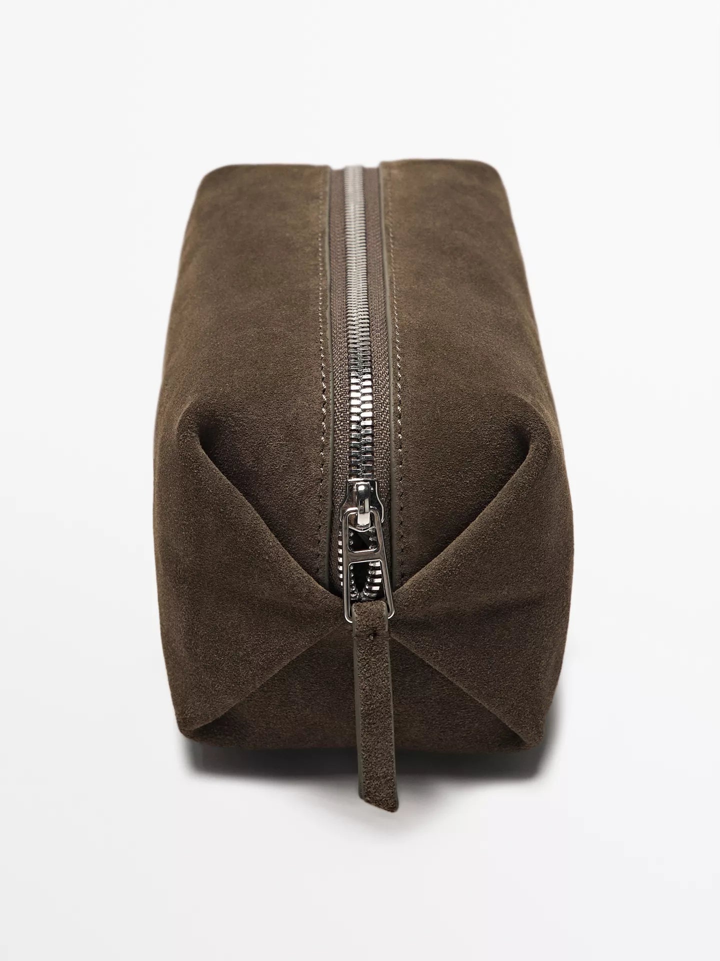 Mens leather hygiene bag styled as travel gift for him