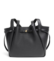 Tory Burch Romy tote bag in black pebbled leather